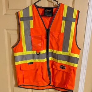 PIONEER Safety Vest - Orange and Gray